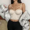 Traje Sexy Europeu e Americano Plus Size com Tiras Cruzadas para Performance de Palco, Top Sexy Modelador de Costas com Espinha de Peixe