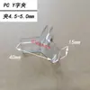Clip de Fijación Cruzada Transparente en Forma de T Ensamblaje Divisor Hebilla Soporte KT Board Ranura para Tarjeta Conector Plástico PC Portatarjetas