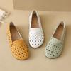 Zapatos de Madre de Suela Blanda, para Superficie Blanda, con Diseño Hueco, Nuevo Estilo Verano 2026, Sandalias Casuales Cómodas de Tejido, Zuecos para Mujer