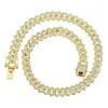 Accesorios de hip-hop rap europeos y americanos HIPHOP Diamante cubano brillante Cadena cubana de Miami con diamantes Joyería hip-hop