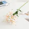 Lírio Simuladp Transfronteiriço 3 Cabeças Multi-Cabeças Atacado Display de Mesa Flor Decorativa Lírio Selvagem Simuladp Buquê de Casamento