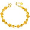 Pulsera de Mariposa Dorada Sha Love Moda para Mujer Pulsera de Flor de Larga Data Joyería de Cobre Fino Chapado en Oro Oro de Imitación