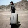 Lançamento Novo Estojo de Viagem com Rodinhas Grande Capacidade Compartimento Profundo Zíper Espesso Resistente Durável Mala de Viagem Estojo para Estudante