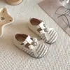 Zapatos de Princesa con Lazo para Niña Pequeña 2026 Primavera/Verano Nuevos Zapatos Mary Jane Versátiles Elegantes Calados Tejidos para Niños