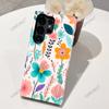 Capa de Celular Floral Popular Transfronteiriça Adequada para Samsung Película Case S24/S25U Duas em Uma Cobertura Total Anti-Queda
