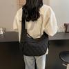 La popular bolsa grande de algodón de este año para mujer 2024 nueva moda lona ligera Ruiying bandolera tipo bolsa de albóndigas para mujer