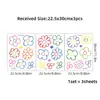 Br0843C Dibujos Animados Creyón Grafiti Flores Pequeñas Lindas Pegatinas de Pared Autoadhesivas Decoración de Pared de Fondo para Habitación de Niños Pegatinas