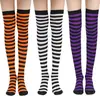 Calcetines de Murciélago de Halloween Red de Araña Calcetines Medios Hasta la Rodilla Accesorios de Maquillaje para Fiesta Calcetines de Payaso Esqueleto Esqueleto Esqueleto
