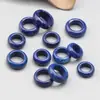 Anillo de lapislázuli accesorios para correr pulsera de cuentas hecha a mano accesorios para collares accesorios de agujero grande joyería al por mayor