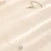 Collar de Cadena para Clavícula Múltiple, Estilo Minimalista Fresco, con Colgante de Gota de Agua de Vidrio e Hilo de Pesca Invisible para Mujer, Moda Transfronteriza