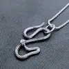 Collar con Colgante de Cabeza de Buey Personalizado Transfronterizo para Hombres y Mujeres Accesorios Explosiones Europeas y Americanas Suministro para Puestos de Joyería en AliExpress