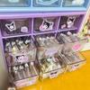 Sanrio Escritorio Nueve Cuadrículas Cajón Caja de Almacenamiento Almacenamiento para Dormitorio Portalápices Estudiante Dormitorio Caja de Almacenamiento con Cajón