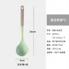 Nuevo Estilo Nórdico Utensilios de Cocina con Mango de Silicona Juego de 6 Piezas Espátula de Acero Inoxidable Cuchara para Cocinar Doméstico Resistente a Altas Temperaturas Utensilios de Cocina de Silicona