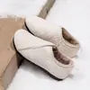 Zapatos de algodón de invierno, sencillos y cómodos para mamás, duraderos y resistentes al desgaste, estilo casual y versátil sin cordones 2026, botines de abuela forrados de felpa