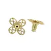 Elevador de Pendientes Anticaída Tapón para Oreja Tachuela de Oreja Accesorios Auxiliares para DIY Color Conservado Chapado en Oro Real de 18K Soporte para Tapón de Oreja