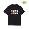 Marca de moda estadounidense Corteiz Camiseta Casual Deportiva Holgada de Manga Corta con Estampado de Barco de Crucero Alcatraz para Pareja