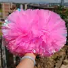 Pompons de Flor para Líderes de Torcida, Cabos de Pompons para Cheerleading, Pompons Coloridos, Pompons de Mão para Cheerleading, Flores de Mão para Eventos Esportivos