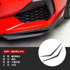 Venta caliente transfronteriza es adecuada para 24 Ford Mustang decoración de cuchilla de viento lateral de parachoques delantero exterior de coche fibra de carbono real
