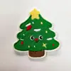 Parches Bordados de Árbol de Navidad en Forma de Corazón, Parches Decorativos Temáticos de Navidad, Accesorios Decorativos para Ropa y Bolsas en Stock