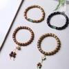 Sándalo verde ébano palo de rosa DIY pulsera de un solo círculo hombres y mujeres cuentas de rosario joyería decorativa fabricantes de pulseras venta al por mayor