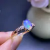 Anillo de Ópalo Natural Super Hermoso, Hecho a Mano con Materiales Cuidadosamente Seleccionados, Hermosos Colores y Excelente Calidad de Cristal