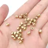 Contas Douradas Ccb Preservadoras de Cor Seladas a Óleo Contas Espaçadoras Cilíndricas Facetadas Estrela Coração Acessórios para Joias de Pulseira Colar DIY