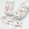 Amuletos para Zapatos Croc, Accesorios para Mujer, Clips para Zapatos DIY, Decoraciones 3D con Pedrería, Clips Desmontables, Estilo de Moda de Influencers