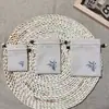 Bolsa de Lino Fino con Cordón para Joyería, Bolsa de Algodón y Lino con Cordón para Guardar Nueces y Cuentas Budistas