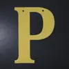 26 Banderines de Papel Dorados con Letras y Números para Decoraciones de Fiesta de Cumpleaños, Directo del Fabricante, Navidad 3D