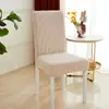 Pan Ya Textiles Tela Polar a Cuadros Engrosada Elástica Funda para Silla de Hotel Restaurante Comedor Funda para Taburete a Prueba de Polvo Funda para Silla