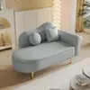 Salón de apartamento pequeño, sofá chaise longue de almacenamiento, sillón reclinable estilo europeo, dormitorio, mini tienda de ropa, área de descanso, individual, minimalista