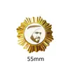 Modelo Quente Transfronteiriço Oriente Médio Emirados Árabes Unidos Retrato do Rei Senhor Esmalte Pintado Emblema Adesivo para Celular Pronto para Entrega