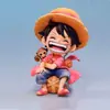 Al por mayor Figura de Luffy, Zoro, Sanji en versión Q sentado de una pieza Modelos de Juguetes de Moda Decoración de Coche