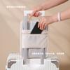 Bolsa Plegable para Guardar Zapatos de Viaje que se Puede Colgar en una Maleta, Organizador de Zapatos de Sarja de Tres Capas, Bolsa para Guardar Zapatos, Bolsa Portátil para Zapatos