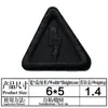 Ya bordado nuevo autoadhesivo negro bordado insignia tela pegatinas ropa chaqueta acolchada mochila agujero personalidad reparación subsidio decoración