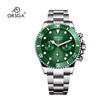 Reloj Multifuncional para Hombre ORSGA Green Water Ghost Resistente al Agua Tres Agujas Seis Ojos Calendario Clásico Lujo Ligero Cuarzo para Hombre
