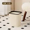 Lixeira Criativa para Dormitório, Sala de Estar, Cozinha, Uso Doméstico, Alto Valor Estético, Lixeira de Hotel com Anel de Pressão, Cesto de Lixo para Banheiro