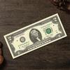Carteira Criativa Masculina Cross-border Dólar Americano Impressão Moeda Padrão Lona Carteira Curta Bolsa de Cartão em estoque Pode Ser Definido