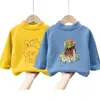 Camiseta Térmica de Cuello Alto Medio para Niños, Primavera, Otoño e Invierno, Engrosada, Doble Cara Cepillada, Cálida, Manga Larga, de Terciopelo, para Niños y Niñas