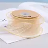 Cinturón de Gasa Cola de Pez con Borde Arrugado Accesorios para el Cabello de Lazo Flores Horneado Pastel Caja de Regalo Empaque Cinturón de Gasa Nieve con Borde Ondulado
