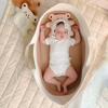 Cesta de Mano Portátil para Bebé Nuevo Transfronterizo con Almohadilla Impermeable Estampada Mesa Cambiadora de Pañales para Bebé con Doble Asa Cesta para Dormir de Cuerda de Algodón