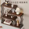 Estante de Almacenamiento de Encimera de Baño de Gama Alta para Productos de Cuidado de la Piel, Caja de Almacenamiento de Cosméticos de Escritorio, Gabinete con Portavasos de Acrílico