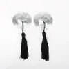 Cobre-mamilos de Lantejoula em Forma de Coração com Franja, Adesivos de Silicone para Mamilos, Adesivos Sexys Inovadores para Seios Femininos em Forma de Gota de Sangue, Atacado para Quarto