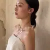 Collar Retro de Perlas Artificiales con Borlas, Diseño de Moda, Gargantilla Elegante, Accesorio para Vestido de Novia