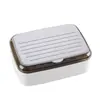 Caja de jabón creativa con tapa abatible, caja de drenaje de plástico transparente creativa, caja de jabón para baño, balcón y dormitorio del hogar