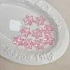 Cuentas Acrílicas Transparentes de Copo de Nieve Multicolor con Agujeros para Accesorios de Llavero DIY y Cuentas Sueltas
