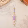Nuevo Colgante de Llavero de Bambú de la Fortuna Brocado Canción Nueva para Teléfono DIY Souvenir Cultural Creativo Recuerdo de Viaje Adorno Pequeño