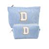 Bolsa de Hombro de Pana con Letras Transfronteriza de Amazon, Bolsa Bordada de Toalla, Bolsa de Almacenamiento para Neceser, Material de Pana