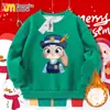Nueva Sudadera Redonda Infantil de Zootopia Otoño e Invierno Forrada de Polar Versátil para Niños Mayores Sudadera de Navidad