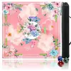 Tapete de Mesa Mahjong Floral Estilo Americano, à Prova de Som e Redutor de Ruído, Tapete de Jogo Quadrado, Antiderrapante, Fácil de Limpar, Tapete de Entretenimento, Transfronteiriço